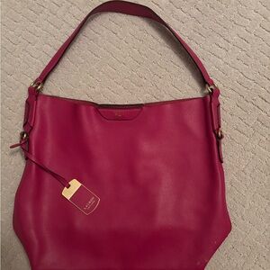 Lauren Ralph Lauren Pink Hobo Bag with Luxurious Finish
